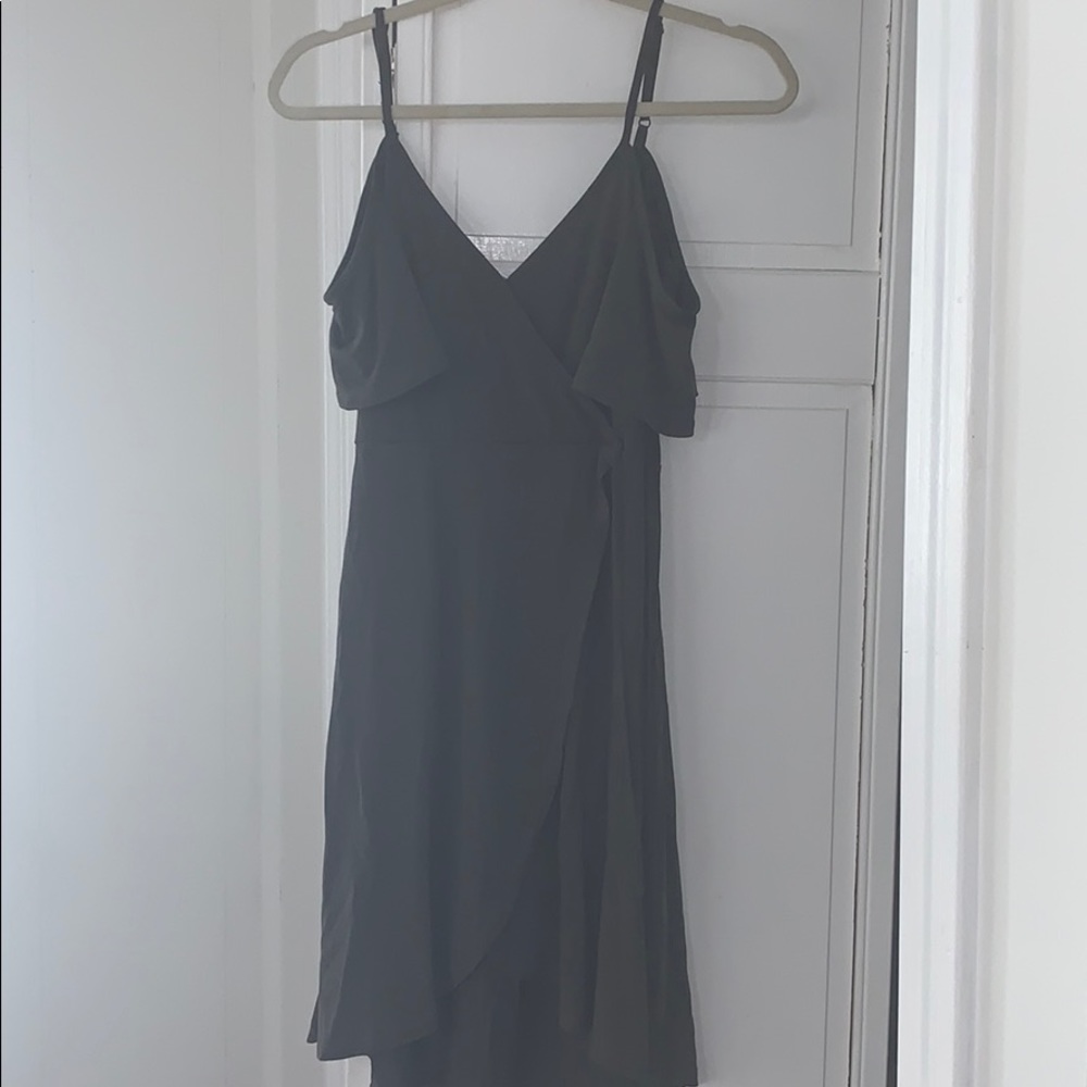 Socialite cold shoulder wrap dress